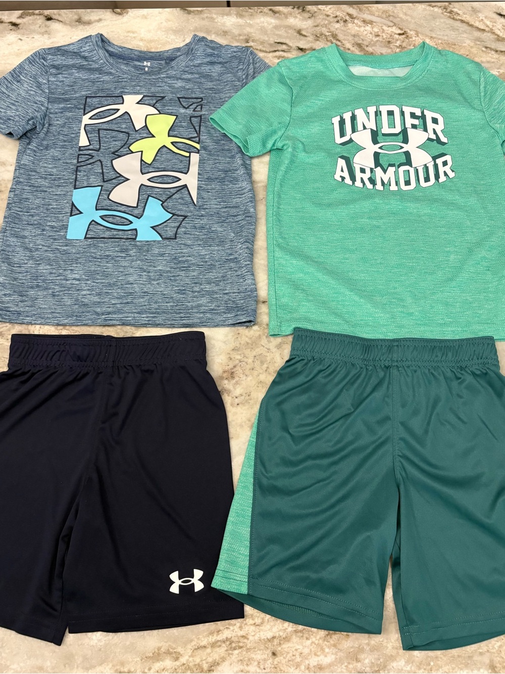 Boys Youth Under Armour Outfit Bundle Sz 6 Drifit Athletic Sets